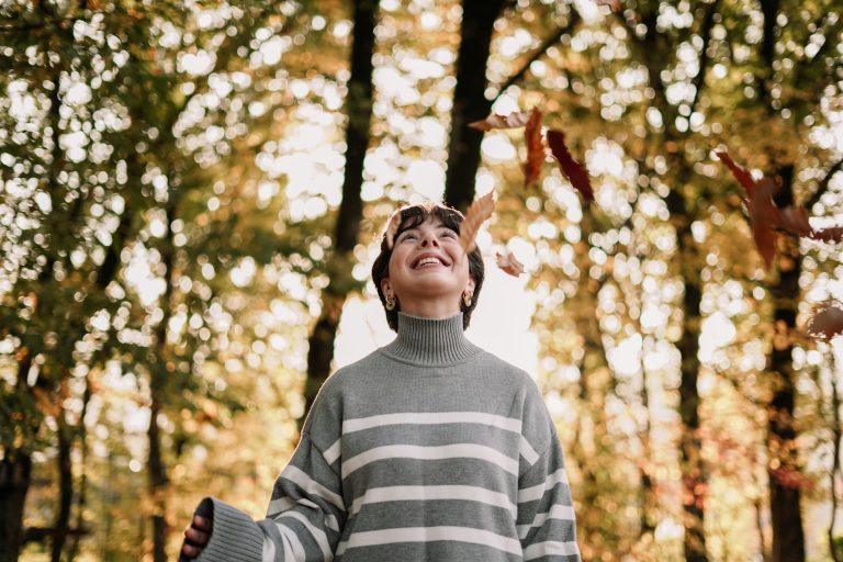 woman smiling